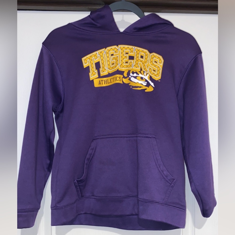 Kids Size Large LSU Russell brand hoodie